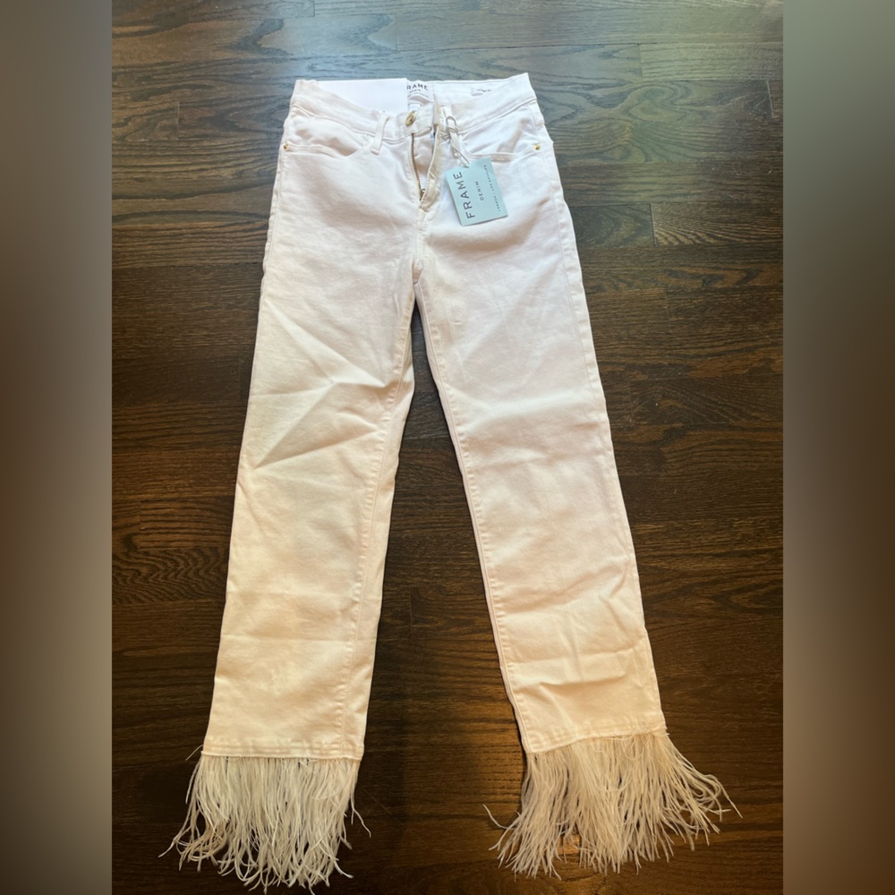 FRAME White Denim